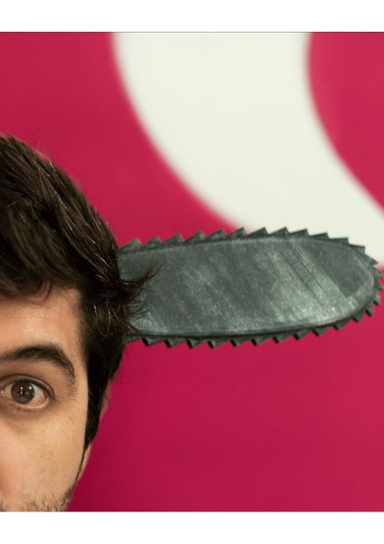 Cadılar Bayramı Elektrikli Testere Şaka Tacı Halloween Testere Şaka Tacı Halloween Taç