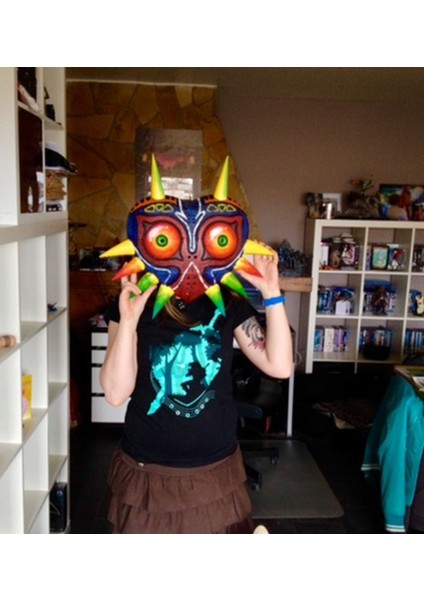 Cadılar Bayramı Legend Of Zelda Majora Maskesi Cosplay Maske Giyilebilir Büyük Boy fiyatları