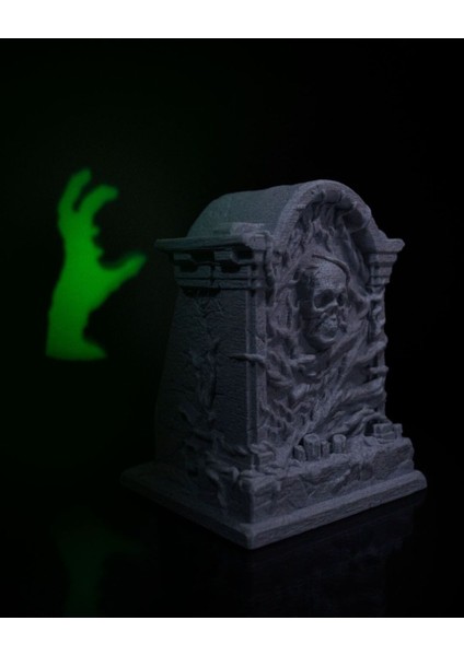 Cadılar Bayramı Mezar Taşı LED Işık 11 Gölgeli Halloween Mezar Taşı LED Lamba 19CM Büyük Boy