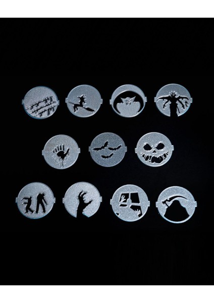 Cadılar Bayramı Mezar Taşı LED Işık 11 Gölgeli Halloween Mezar Taşı LED Lamba 19CM Büyük Boy modelleri