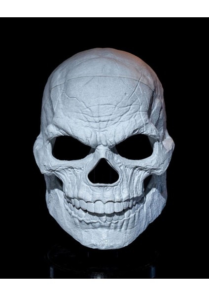 Cadılar Bayramı Kuru Kafa Kafatası Dev Boy Maske 34CM