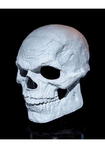 Cadılar Bayramı Kuru Kafa Kafatası Dev Boy Maske 34CM fiyatları