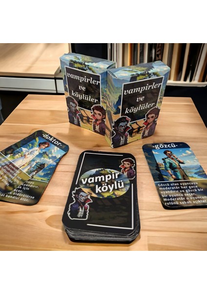 Vampir Köylü Kart Oyunu, Eğlence Pari, Arkadaş, 40 Kart