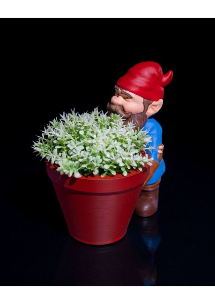 Cüce Bahçe Cini - Pebbles Boyalı Saksı 13 cm fiyatları