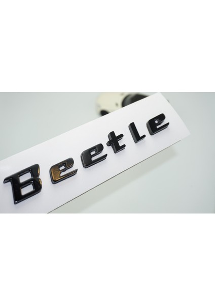 Volkswagen Beetle Bagaj Siyah Abs Yazı Logo Amblem