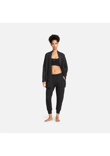Yoga Therma-Fit Luxe Cozy Fleece Jacquard Kadın Çift Taraflı Siyah Eşofman Altı DQ6314 fiyatları
