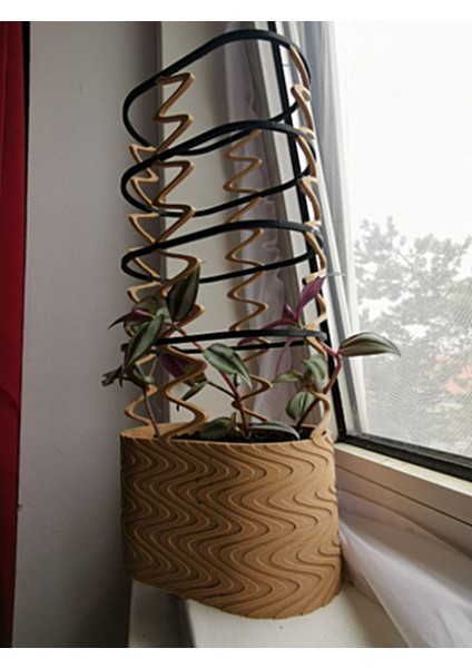 Dalga Model Sarmaşık Bitki Saksı