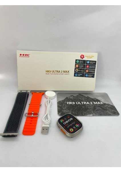 Tekiz Teknoloji Hk9 Ultra 2 Max 2gb Hafıza/bluetooth Kulaklık/dinamik Ada/fotoğraf Albüm/aktarım Kamera Akıllı Saat