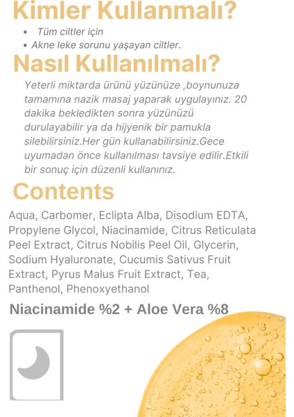 Hello Cocosmo Cilt Besleyici Dolgunlaştırıcı Yaşlanma Karşıtı (Niacinamide %2 + Aloe Vera %6) Jel Maske