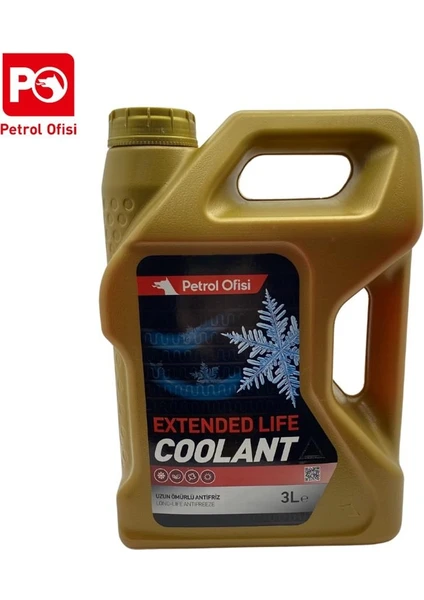 Petrol Ofisi ORGANİK Antifriz Coolant (Uzun Ömürlü) Kırmızı 3 Lt