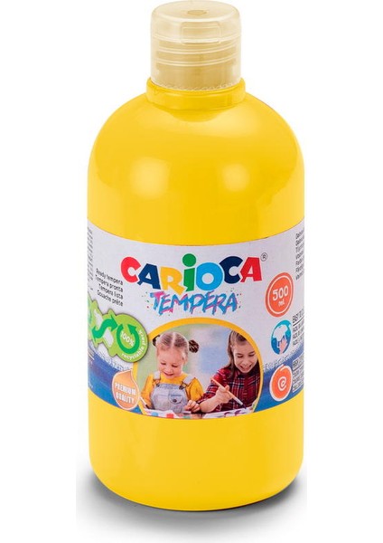 Cairoca Tempera Suluboya Yıkanabilir Parmak Boya Sarı 500 ml