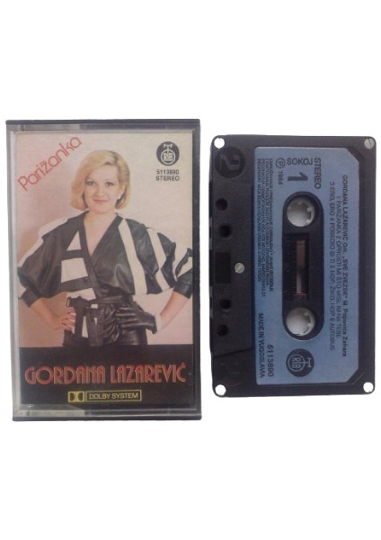 Gordana Lazarevıć ‎– Parıžanka – Yugoslavya Kaset