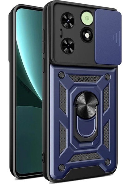 Tecno Spark 20 Pro Kılıf Yüzüklü Sürgülü Kamera Korumalı Pars