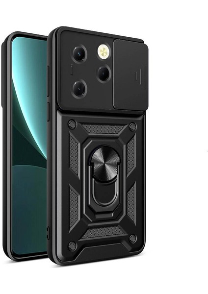 Tecno Spark 20 Pro Kılıf Yüzüklü Sürgülü Kamera Korumalı Pars
