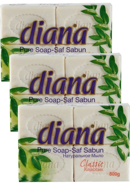 Kalıp Beyaz Sabun Dıana 800 Grx3 Adet