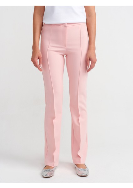 71295 Ön Dikişli Pantolon-Pudra modelleri