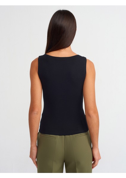 20868 Kayık Yaka Kolsuz Top-Siyah fiyatları