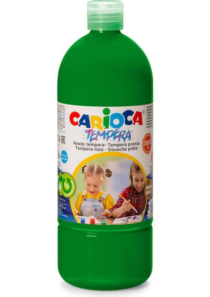 Tempera Suluboya Yıkanabilir Parmak Boya Yeşil 1000 ml