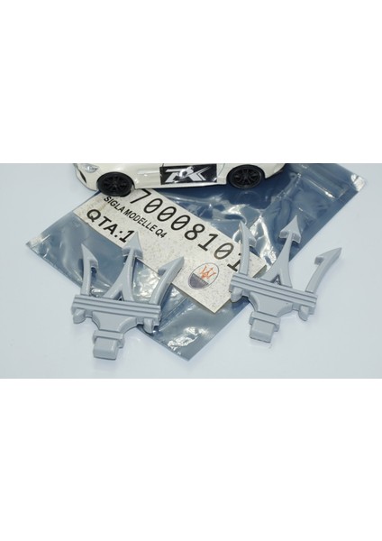 Maserati Yan Kanatlar Gri 3m 3D Rozet Amblem Seti indirimleri