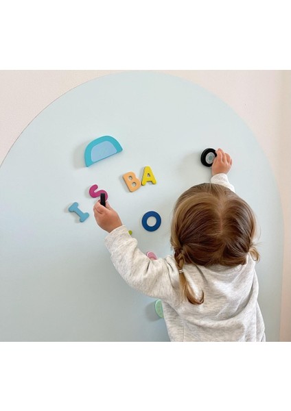 Yapışkanlı Manyetik Duvar Sticker Panosu Mıknatıs Tutan Duvar Sticker 60X90 cm