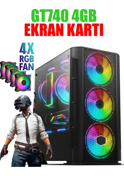 Dmc N98X ( PUBG,GTA 5) İntel Core i7 860,16GB RAM,256GB SSD,GT740 4GB,23,8 Masaüstü Oyuncu Bilgisayarı