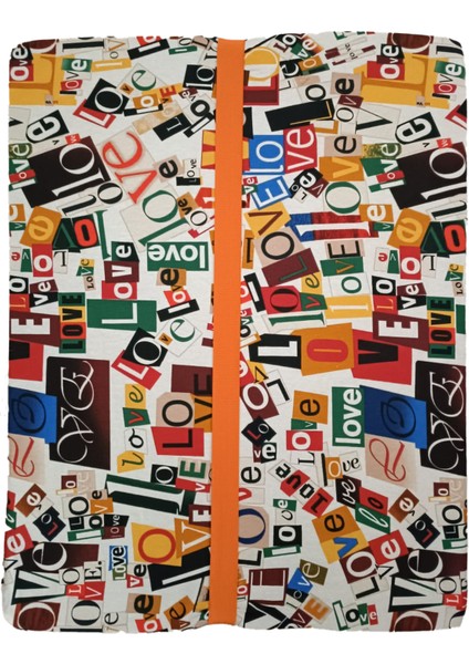 Katlanır Yer Yatağı Tek Kişilik Sünger Yatak (70X180X6CM) Işbir Gri Sünger Dolgulu Love Desen