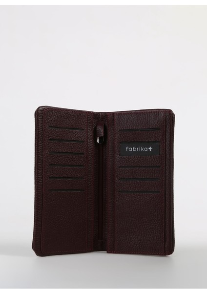 Bordo Erkek 10X19X3 cm Deri Cüzdan Frkbyn 517 Flt