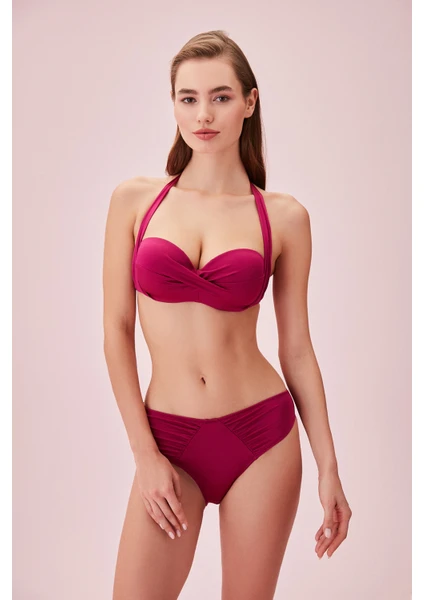 Kalın Bağcıklı Straplez Bikini Üst