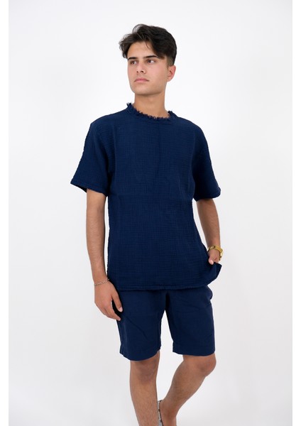 Erkek Müslin 0 Yaka Shirt fiyatları