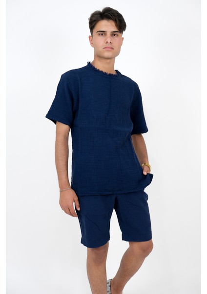 Erkek Müslin 0 Yaka Shirt modelleri