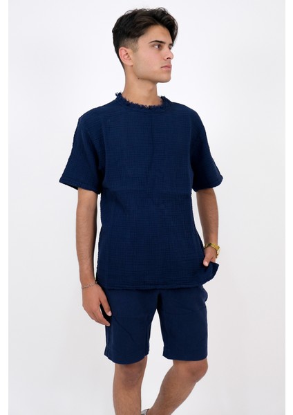 Erkek Müslin 0 Yaka Shirt fırsatları