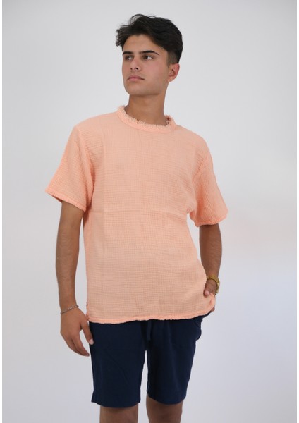 Erkek Müslin 0 Yaka Shirt modelleri
