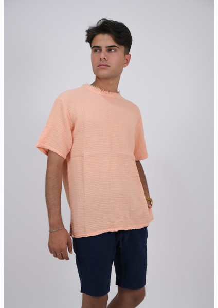 Erkek Müslin 0 Yaka Shirt modelleri
