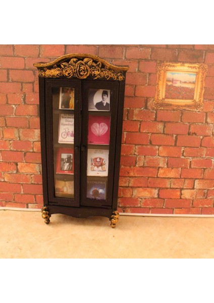 Minyatür Raflı Kitaplık Dekor Biblo Kitap 3t Hediyelik