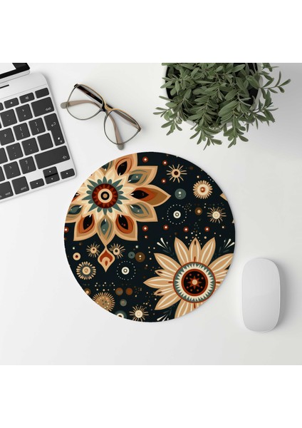 Yuvarlak Kaymaz Taban Mouse Pad