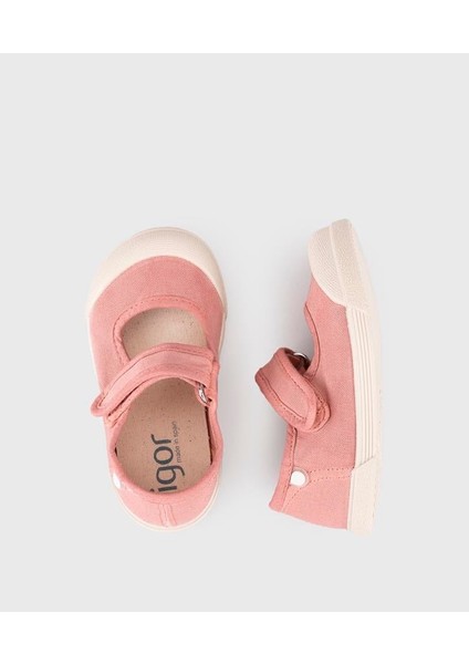 Lona Mercedes Keten Ayakkabı - New Pink