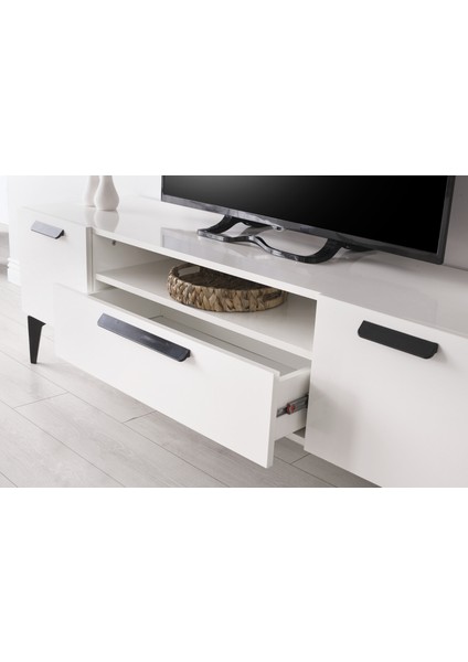 Mercan Mdf Modern Çekmeceli Tv Sehpası 160CM