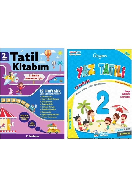 2. Sınıf Yaz Tatili Kitabı - Tudem Yayınları Tatil Kitabım 2'li Set