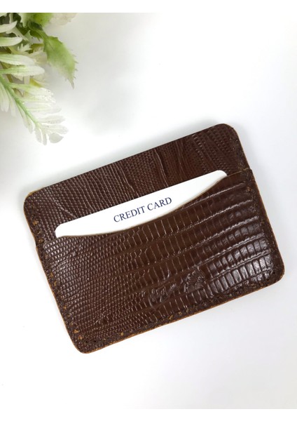 Deri Kartlık Kahverengi Yılan Desenli fiyatları