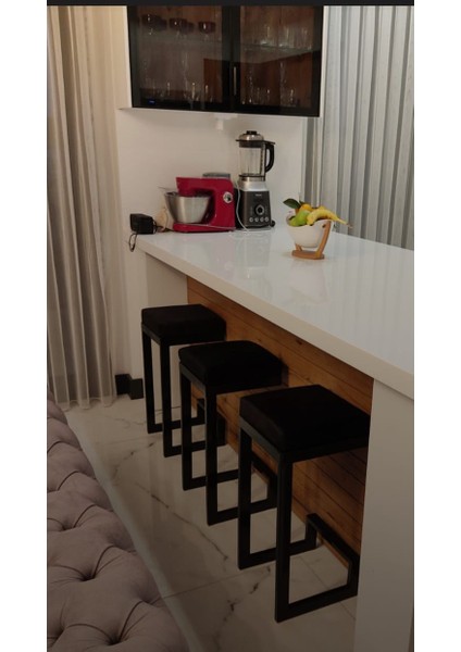 TURGUTSAN MOBİLYA Bar Taburesi Bar Sandalyesi 65 cm Tabure