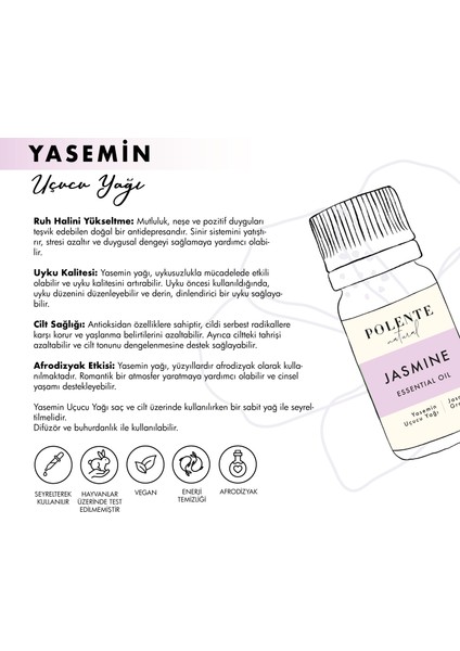 Polente Natural Yasemin Uçucu Yağı (5 ml)