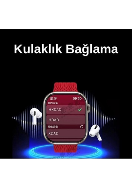 Hk9 Pro Max+ Plus Chat Gpt/dahili Hafıza/3d Animasyon Destekli Amoled Watch 10 Akıllı Saat