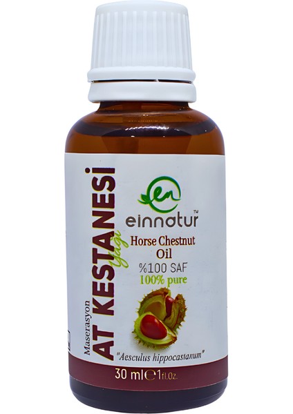 At Kestanesi Yağı, 30 Ml, %100 Saf Soğuk Sıkım Zeytinyağında Maserasyon