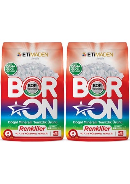 Eti Maden Boron Renkliler İçin Doğal Mineralli Toz Temizlik Ürünü 4*2 kg