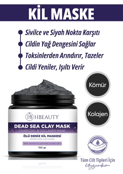 Kolajen Ölüdeniz Kil Maskesi Akne Ve Siyah Nokta Karşıtı Collagen