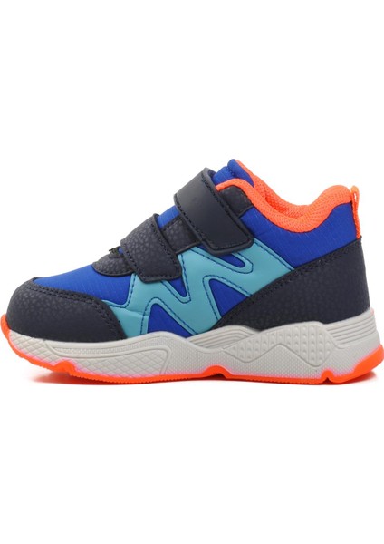 1576-B Saks-Lacivert-Fosfor Turuncu Bebek Outdoor Bot modelleri