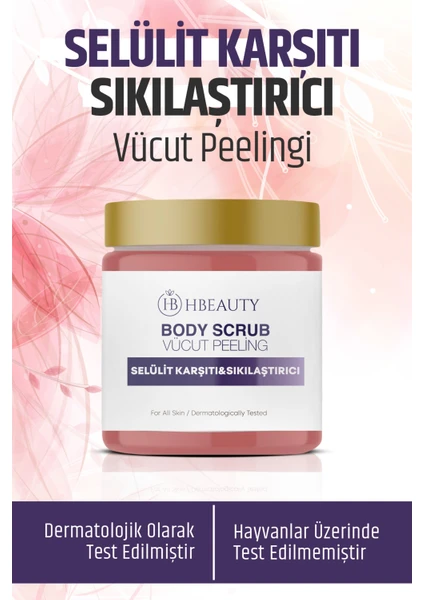 Ücut Peelingi Besleyici Arındırıcı Nemlendirici Body Scrub - Selülit Karşıtı ve Sıkılaştırıcı