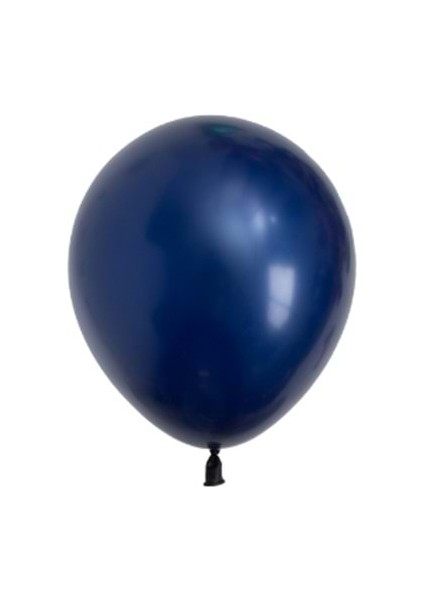 5 Inç Gece Mavisi Renk Küçük Boy 50 Li Dekorasyon Balonu