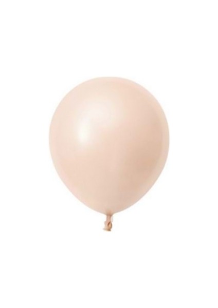 5 Inç Somon Renk Küçük Boy 100 Lu Makaron Dekorasyon Balonu