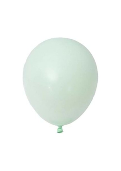 5 Inç Yeşil Renk Küçük Boy 100 Lu Makaron Dekorasyon Balonu